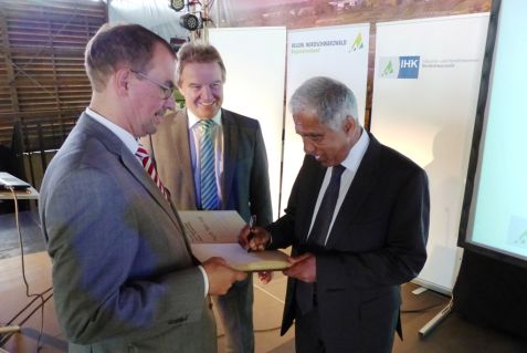 OB Frank Schneider, Minister Franz Untersteller MdL und Prof. Dr. Mojib Latif
