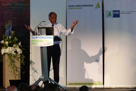 Prof. Dr. Mojib Latif bei seinem Vortrag
