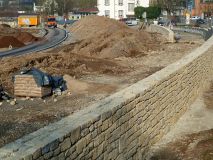 Muschelkalkmauer an der Enzstraße