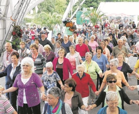 Seniorentanztag beim Neckarblühen Horb 2011