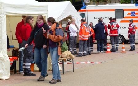 Unzählige ehrenamtliche des DRK-Kreisverbandes Pforzheim-Enzkreis stellten das breite Leistungsspektrum der Hilfsorganisation vor 