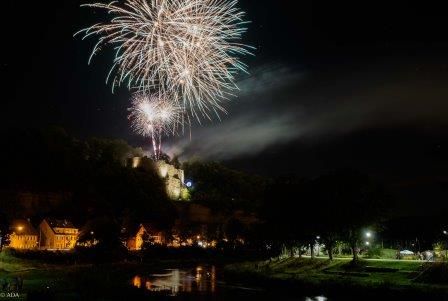 Höhepunkt am Abend: das fulminante Feuerwerk