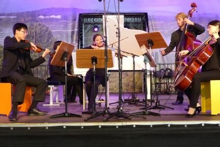 Am Vormittag durften die Besucher ein Konzert vom Feinsten genießen: das Podium junger Künstler spielte Franz Schuberts Forellenquintett 