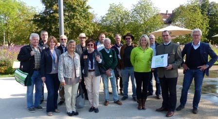Oberbürgermeister Frank Schneider (2. von re.) mit den Gästen aus Überlingen. Links von ihm Oberbürgermeisterin Sabine Becker